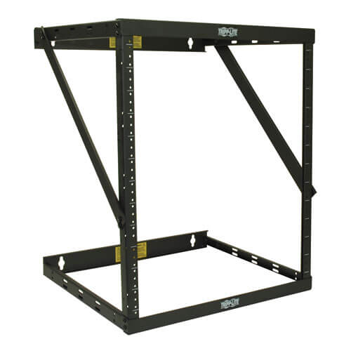 Tripp-Lite SRWO12UHD | SmartRack 12U Heavy-Duty Flat-Pack Low-Profile Switch-Depth Wall-Mount 2-Post Open Frame Rack