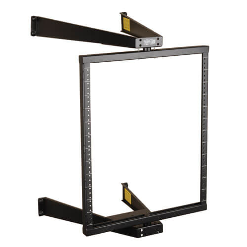 Tripp-Lite SRWO12US | SmartRack 12U Flat-Pack Low-Profile Switch-Depth Wall-Mount Pivoting 2-Post Open Frame Rack