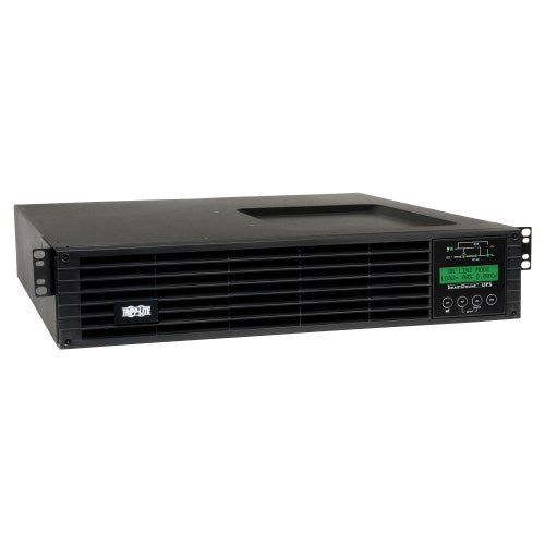 Tripp-Lite SU1500RTXLCD2U | 120V 1500VA 1.35kW Double-Conversion UPS - 6 Outlets, Extended Run, Card Slot, LCD, USB, DB9, 2U