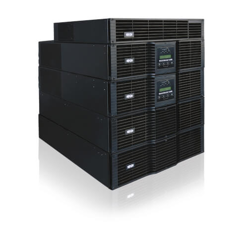 Tripp-Lite SU16KRT-1TF | SmartOnline 208/240 & 120V 16kVA 14.4kW Double-Conversion UPS, N+1, 14U, Network Card Slot, USB, DB9, Bypass Switch