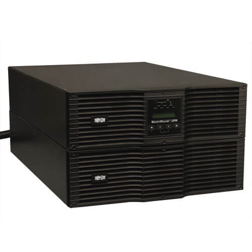 Tripp-Lite SU8000RT3U | SmartOnline 208/240V 8kVA 7.2kW Double-Conversion UPS, 6U Rack/Tower, Extended Run, Network Card Options, USB, DB9 Serial, Bypass Switch, NEMA outlets