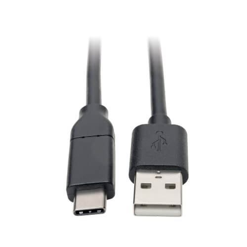 Tripp-Lite U038-C13 | USB-A to USB-C Cable, USB 2.0, 3A Rating, USB-IF Certified, Thunderbolt 3, (M/M), 13 ft. (3.96 m)