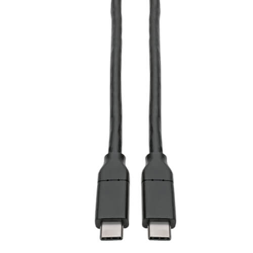 Tripp-Lite U040-C13-C-5A | USB-C Cable (M/M) - USB 2.0, 5A Rating, USB-IF Certified, Thunderbolt 3 Compatible, 13 ft. (3.96 m)