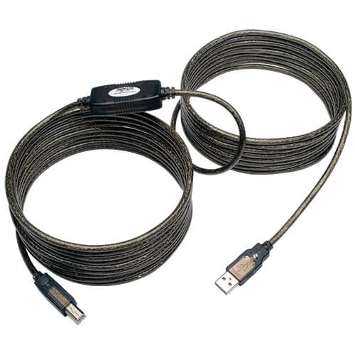 Tripp-Lite U042-025 | USB 2.0 A/B Active Repeater Cable (M/M), 25 ft. (7.62 m)