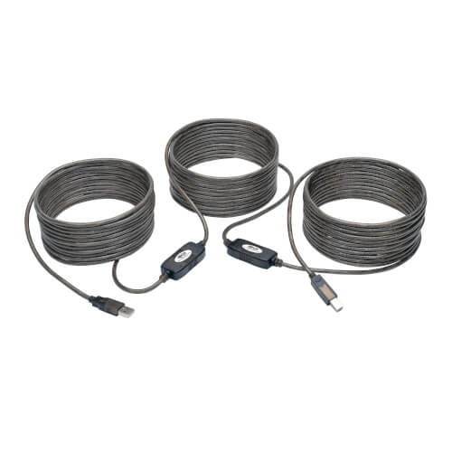 Tripp-Lite U042-050 | USB 2.0 A/B Active Repeater Cable (M/M), 50 ft. (15.24 m)