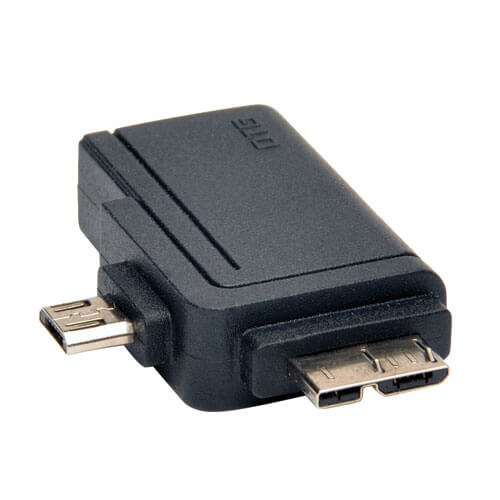 Tripp-Lite U053-000-OTG | 2-in-1 OTG Adapter, USB 3.0 Micro B Male and USB 2.0 Micro B Male to USB A Female