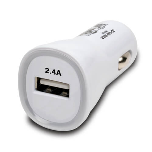 Tripp-Lite U280-001-C2 | USB Tablet / Phone Car Charger, 5V 2.4A / 12W