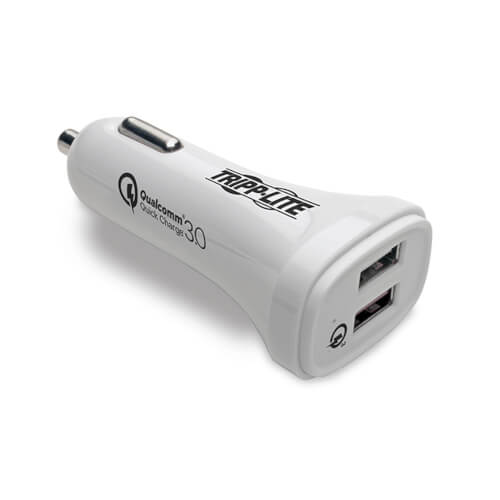 Tripp-Lite U280-C02-S-QC3U | Dual-Port USB Car Charger, Quick Charge - Dual USB-A 3.0, UL 2089 Certified