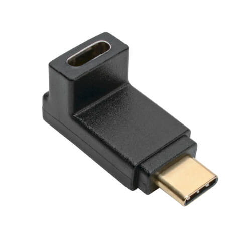 Tripp-Lite U420-000-F-UD | USB-C Right Angle Adapter (M/F) , 3.1, Gen 2, 10 Gbps, Thunderbolt 3 Compatible, 3A Rating