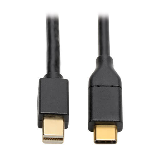 Tripp-Lite U444-006-MDP | USB-C to Mini DisplayPort Active Adapter Cable (M/M), 4K 60 Hz, Black, 6 ft. (1.8 m)