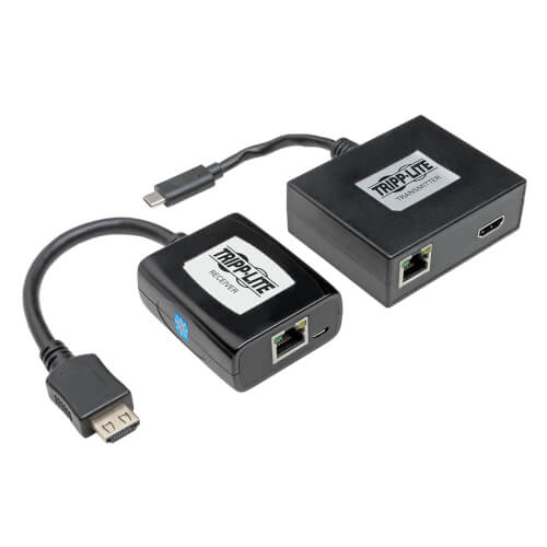 Tripp-Lite U444-CAT-H | USB-C to HDMI Over Cat6 Extender/Adapter with POC, 150 ft. (45 m)