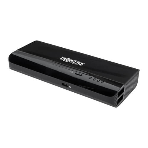 Tripp-Lite UPB-12K0-S2X2U | Portable Charger - 2x USB-A, 12,000mAh Power Bank, Lithium-Ion, Auto Sensing, Black