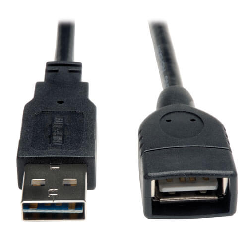 Tripp-Lite UR024-001 | Universal Reversible USB 2.0 Extension Cable (Reversible A to A M/F), 1 ft. (0.31 m)