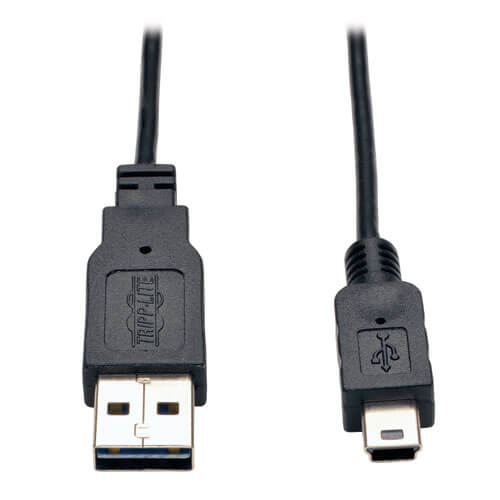 Tripp-Lite UR030-006-SLIM | Universal Reversible USB 2.0 Cable (Reversible A to 5Pin Mini B M/M), 6-ft.