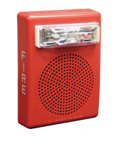 Wheelock E50H-24MCW-FR | Red E50H Series High Fidelity Wall Mount Speaker Strobe 15/30/75/110