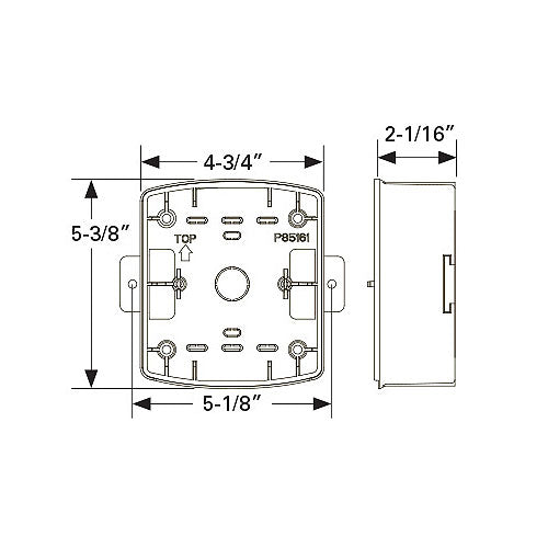 Wheelock ESBR - STROBE - BACK BOX TO EXCEDER WALL/HORN