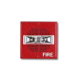 Wheelock ET70-24MCWH-FR | Red Wall Mount ET70 Series Speaker Strobe 135/185