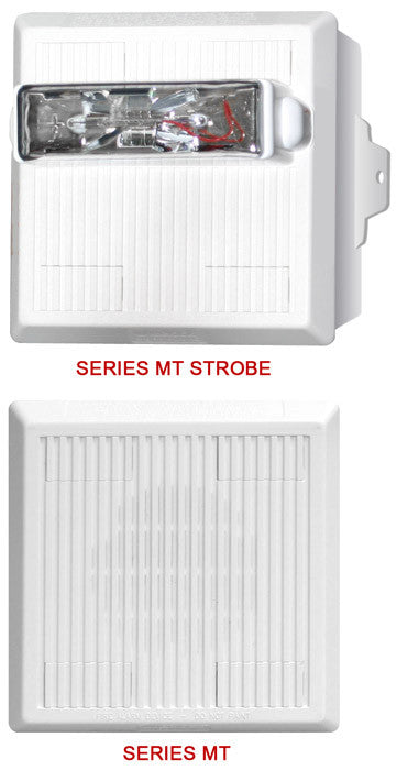Wheelock MT-121575W-NW | Wall Mount Multitone Electronic White Horn Strobe - 12 VDC, 15/75 (NO LETTERING)