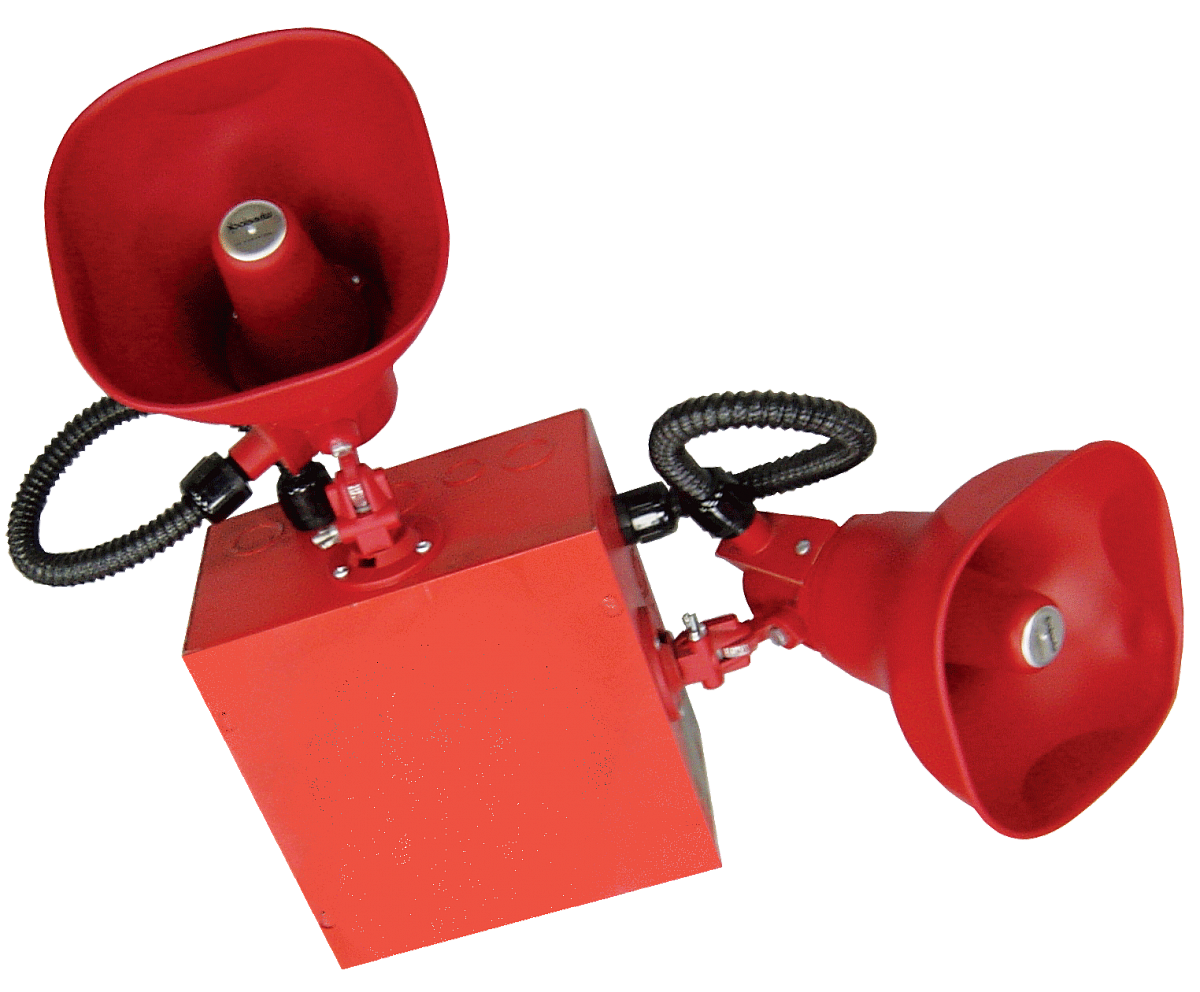 Wheelock STH-2G | Grey Cluster Speaker System with 2 Horns
