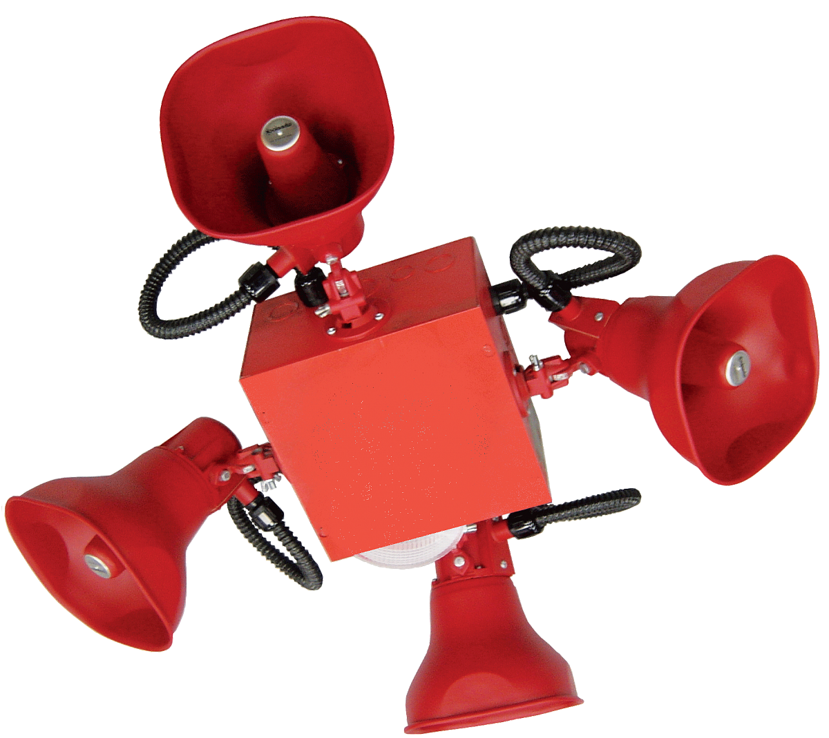 Wheelock STH-4R | Speaker System with 4 Horns Mounted to a NEMA Type 1