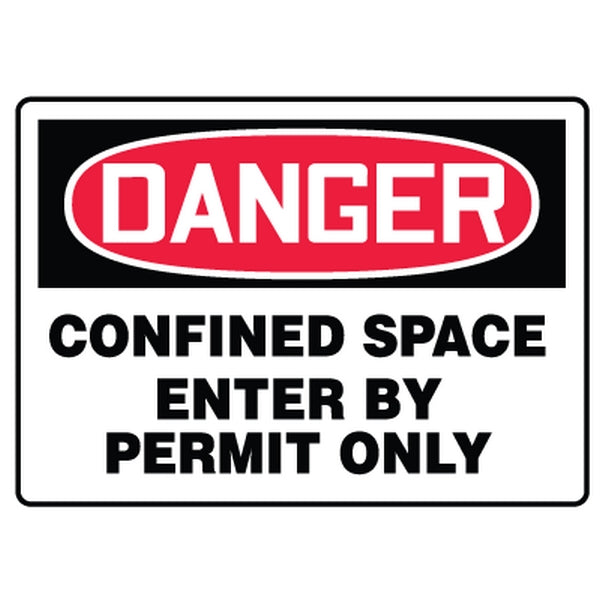 Congested Space Sign Accuform Signs MCSP133VS | Confined Space Signs Danger Confi