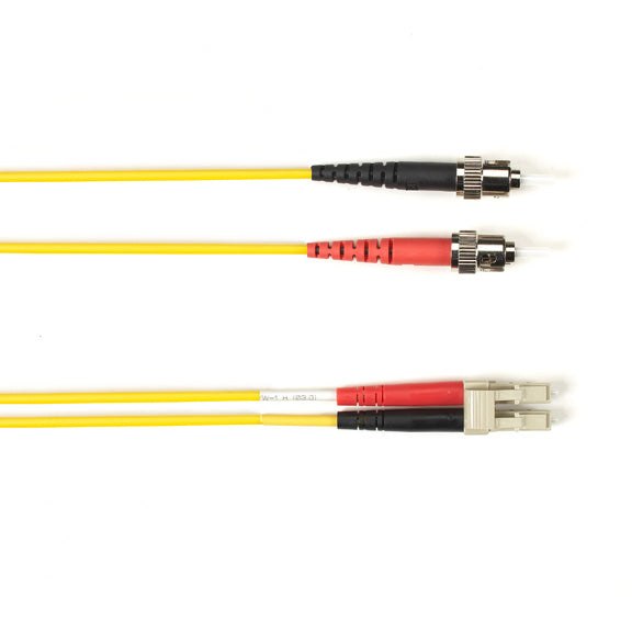 Black Box Network Services FOLZHSM-020M-STLC-YL | Colored Fiber OS2 9/125 Singlemode Fiber Optic Patch Cable - LSZH