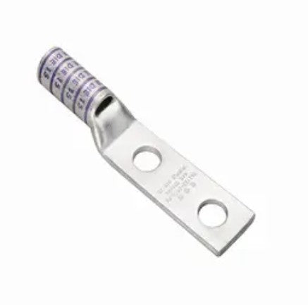 Burndy YAZ8C2TC14E1 | 8 AWG Copper Compression Terminal 2-Hole 1/4