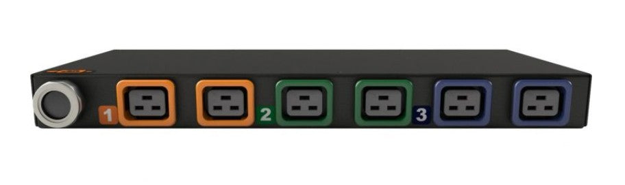 Geist I10106L | Rack PDU, 30 A, 208 V, 8.6 kW, (6) IEC C19, Horizontal