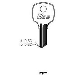 O2 Kaba Lock Kaba Ilco 1069G NP A02 | Cylinder Lock Key Blank, 5-Disc, Br