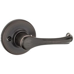 Kwikset 488DNL 11P | Door Lever, Dorian, Half Dummy Trim/Surface Mount, Venetian Bronze