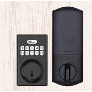 Qolsys Inc IQDLK-PGK-MB | PowerG Door Lock, Matte Black