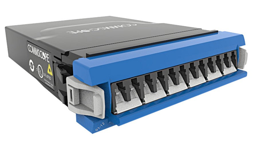 CommScope 760238837 | G2 ULL Singlemode MPO-12 Distribution Module, 12LC to 1X12f MPOs unpinned, internal shutters