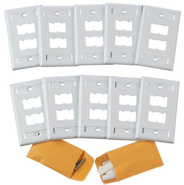 Panduit CFPL4WH-X | Mini-Com Classic Faceplate