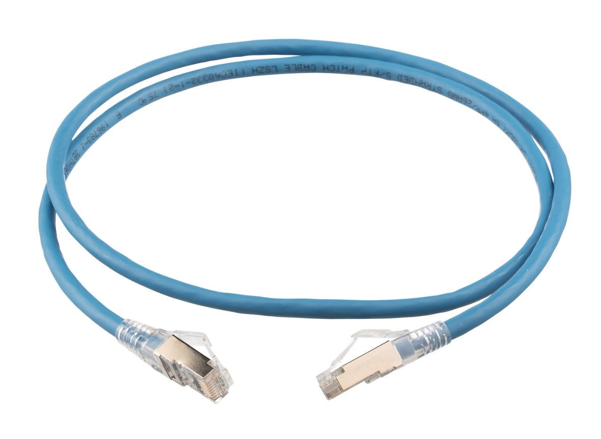 Panduit S6XPC1MBU | S/FTP Category 6A Patch Cord with Tangle-Free Latch