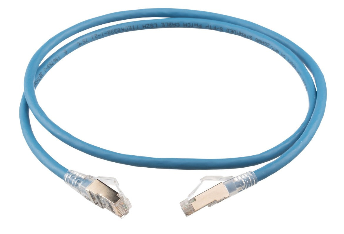 Panduit S6XPC3MBU | S/FTP Category 6A Patch Cord with Tangle-Free Latch