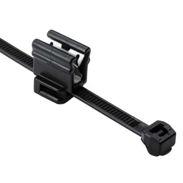 HellermannTyton 156-00859 | Fixing Tie, 5mm to 35mm Bundle Dia, 150mm L x 4.6mm W, Black