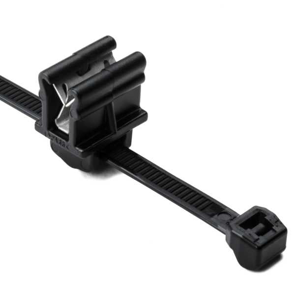 HellermannTyton 156-00870 | Outside Serrated Cable Tie and Edge Clip, 6.0