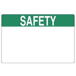 HellermannTyton 596-00371 | Pre-Printed Header Label, Safety, 6.0
