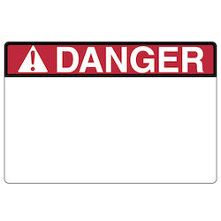 HellermannTyton 596-00424 | Pre-Printed Header Label, Danger, 3.0