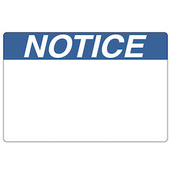 HellermannTyton 596-00426 | Pre-Printed Header Label, Notice, 3.0