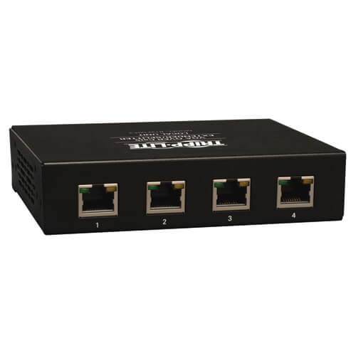 Tripp-Lite B132-004-2 | 4-Port VGA over Cat5/6 Splitter/Extender, Box-Style Transmitter for Video, Up to 1000 ft. (305 m), TAA