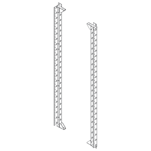 Ortronics Rack System Ortronics MM207RKADJ38-B | Mighty Mo 20 4-Post Adjustable Ra