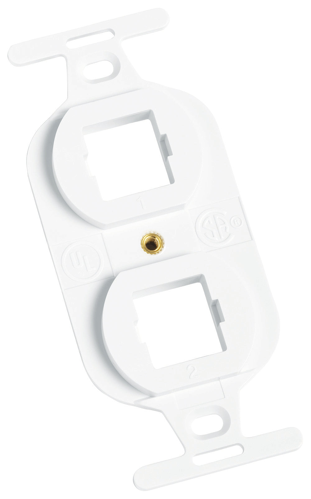 Commscope M106FR2-262 | M106 Flush Mounted Modular Mounting Frame, two port white