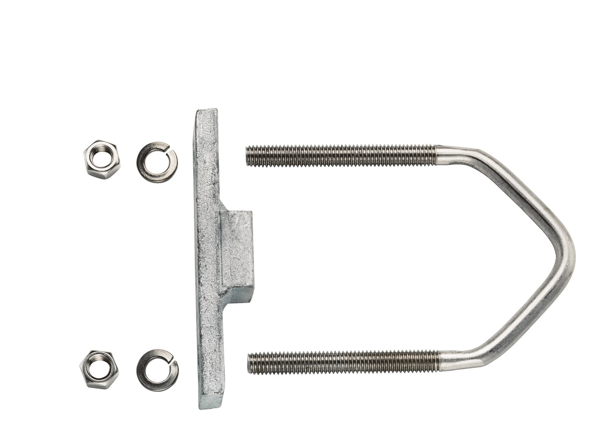 Commscope 11653 | V-Bolt Mounting Kit for 3 in (76.2 mm) max OD round members. Set of two V-bolts clamp sets.
