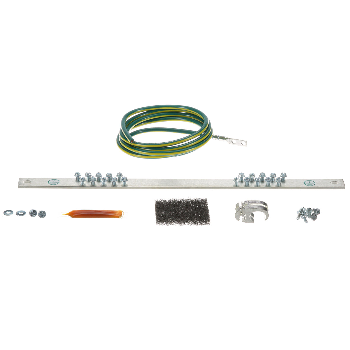 Panduit RGRKCBNJY | Structured Ground Busbar and Jumper Kit, 6AWG, Green/Yellow, PK1