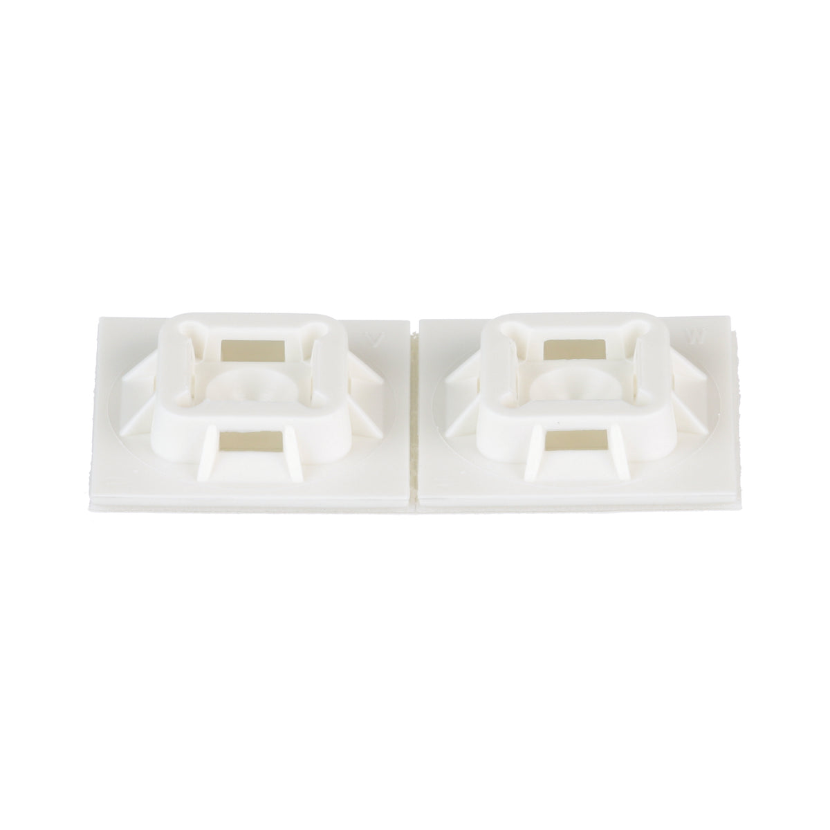 Panduit ABM100-A-C | Cable Tie Mount, White, PA 6.6, Rubber Adh., 1x1", PK100