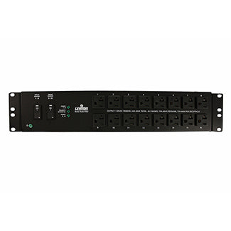 Leviton P1022-12L | Unmetered Horizontal Power Distribution Unit 120V 20A, 10 Receptacle, L5-20P Plug Type