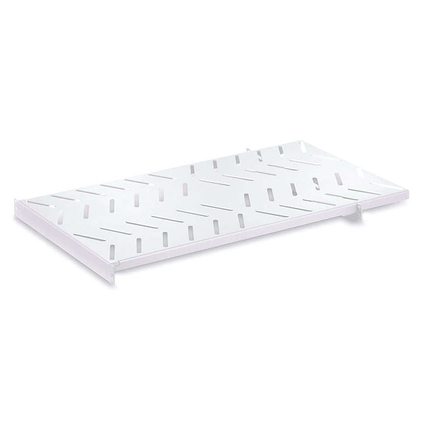 Panduit RSHLF36WH | 4-Post Rack Shelf, 1 RU, Steel, White, 36.5" Depth