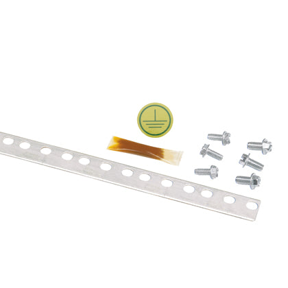 Panduit RGS134-10-1Y | StructuredGround™ Grounding Strip Kit for Threaded Rail Fasteners