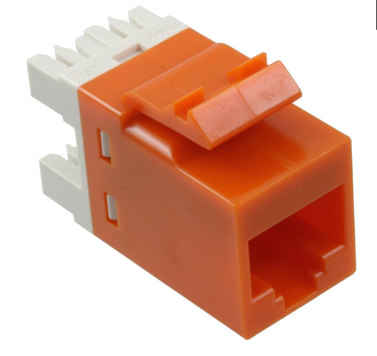 Commscope 1375191-5 | SL110 Series Modular Jack, 8-position, RJ45, category 5e, T568A/T568B, unshielded, without dust cover,orange
